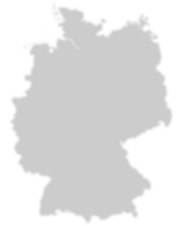 Karte: Hessische Universitätsstädte auf der Deutschlandkarte