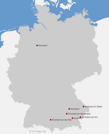 Städte und Gemeinden mit dem Namen Kirchdorf